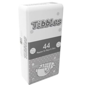 Tibbles Baby Nappy Extra Large (Size 5) Carton 176 (44 x 4)
