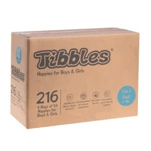 Nappy Tibbles - Small 4kg-8kg - 216/ctn  SIZE 2